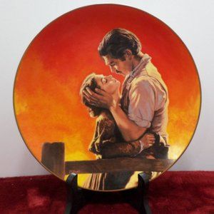 VTG "Fiery Embrace” Collector GWTW Plate